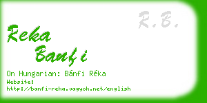 reka banfi business card